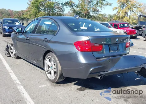 2015 BMW 335I xDrive из США, поврежденный, VIN WBA3B9G50FNR93411